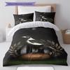 Magpies Roar Bedding Quilt Set Quilt Cover Pillowcase Home Decoration Birthday Gift (1 * duvet cover + 2 * pillowcase, without core)