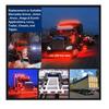 LED Side Marker Light Set 6 LEDs 12V Teardrop Marker Lamps (Red) | Universal for Trucks, Trailers, Lorries, Buses & Commercial Vehicles (Set of 2)