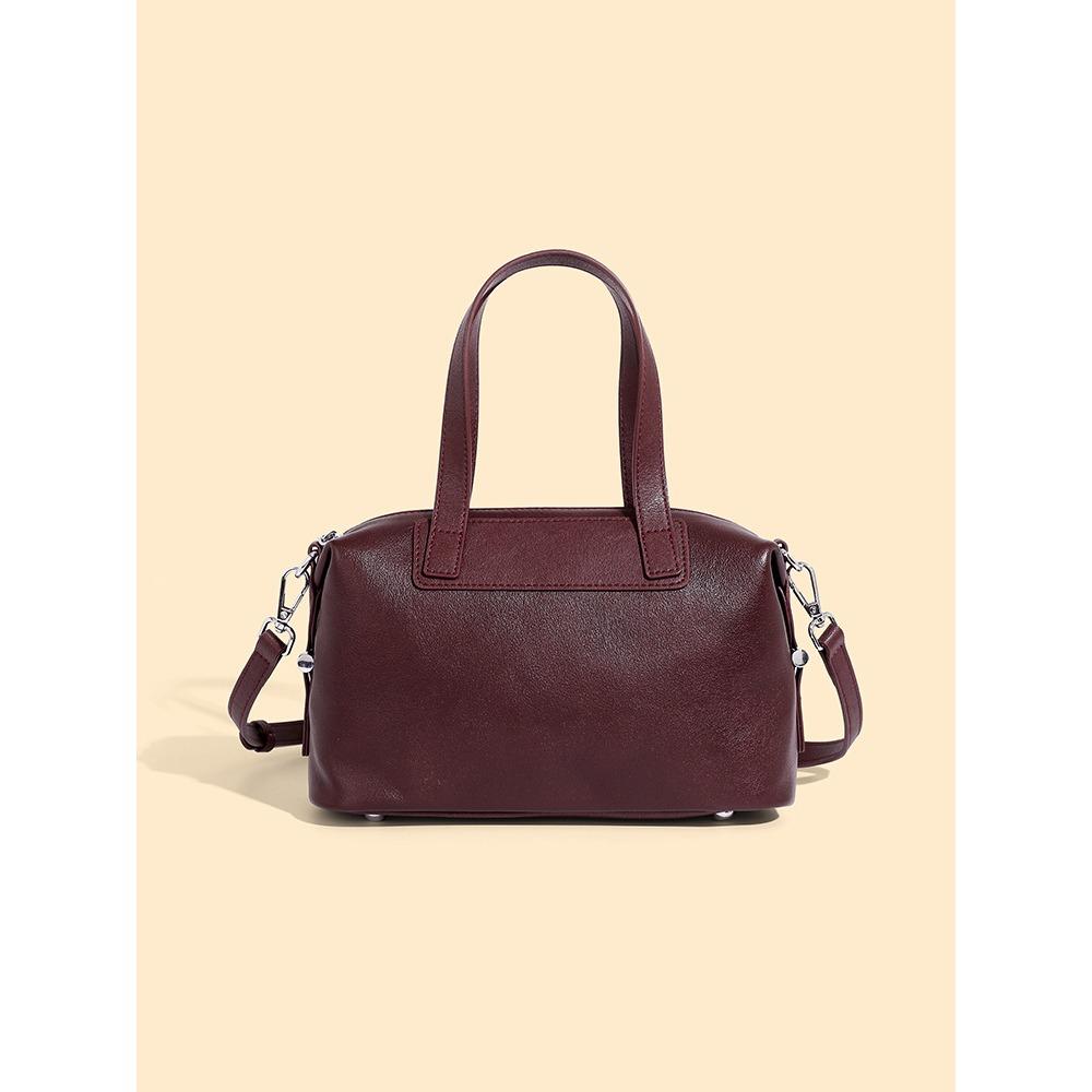 

Женская сумка Большой вместимости Портативная сумка из коровьей кожи На плечо Кроссбоди Сумка из коровьей кожи красный