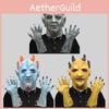 Chilling Hexagon Demon Face Mask With Gloves For Halloween And Scary Party Themes