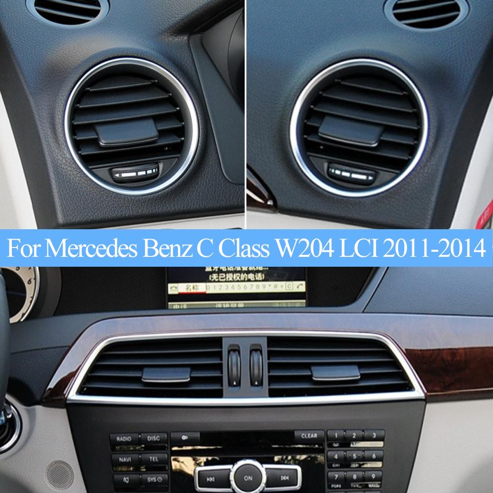 Car Dashboard Front Air Conditioning AC Vent Grille Outlet Panel Repair Kit For Mercedes Benz C Class W204 LCI C180 C200 C300