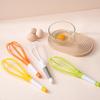 New Creative Egg Beaters Rotary Whisk Dual Purpose Plastic Folding Storage Mixer Multifunctional Hand Mixer Kitchen Accessories
