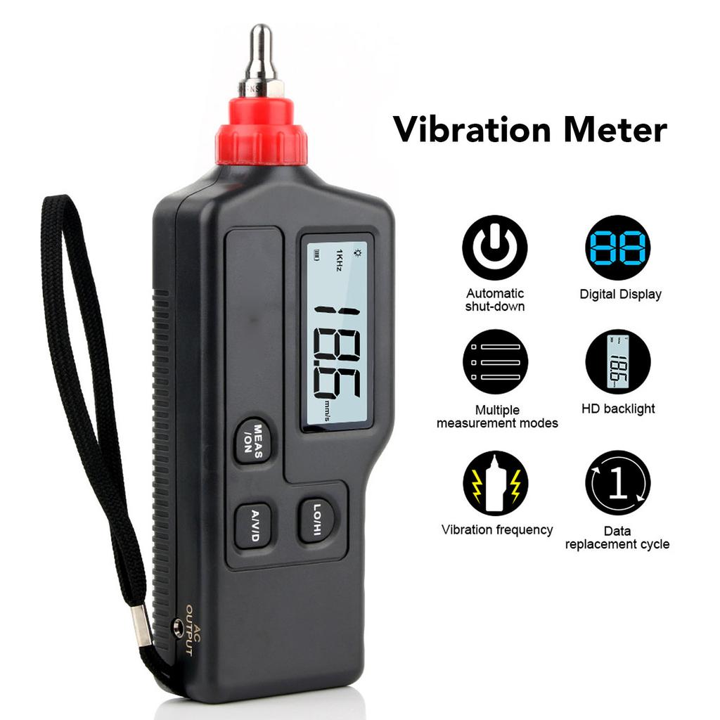 Digital Vibration Meter High Accuracy Multifunctional Vibrometer Acceleration Sensor Gauge