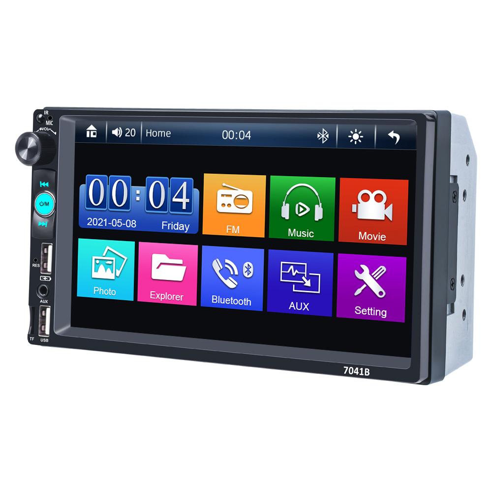 

2Din Type-C 7-дюймовый емкостный экран Full Touch HD Автомобильный MP5-плеер USB Bluetooth Card Сенсорный экран Carplay FM-камера 1pcs