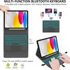 Compatible iPad Air 7th Gen Leather Case with Colorful Backlit Bluetooth Keyboard & Touchpad (10.9")