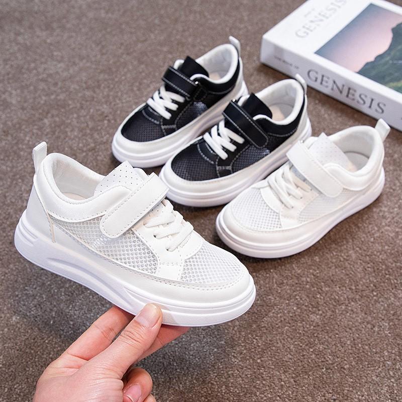 Kids Breathable Mesh Sneakers With Soft Rubber Sole Closure Boys Girls Outdoor Play Fall Winter