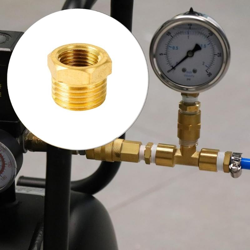 Priemyselný mosadzný vzduchový konektor Priama veľkostná prechodka Šesťhranná zásuvka Závitová potrubná tvarovka Kovová konštrukcia