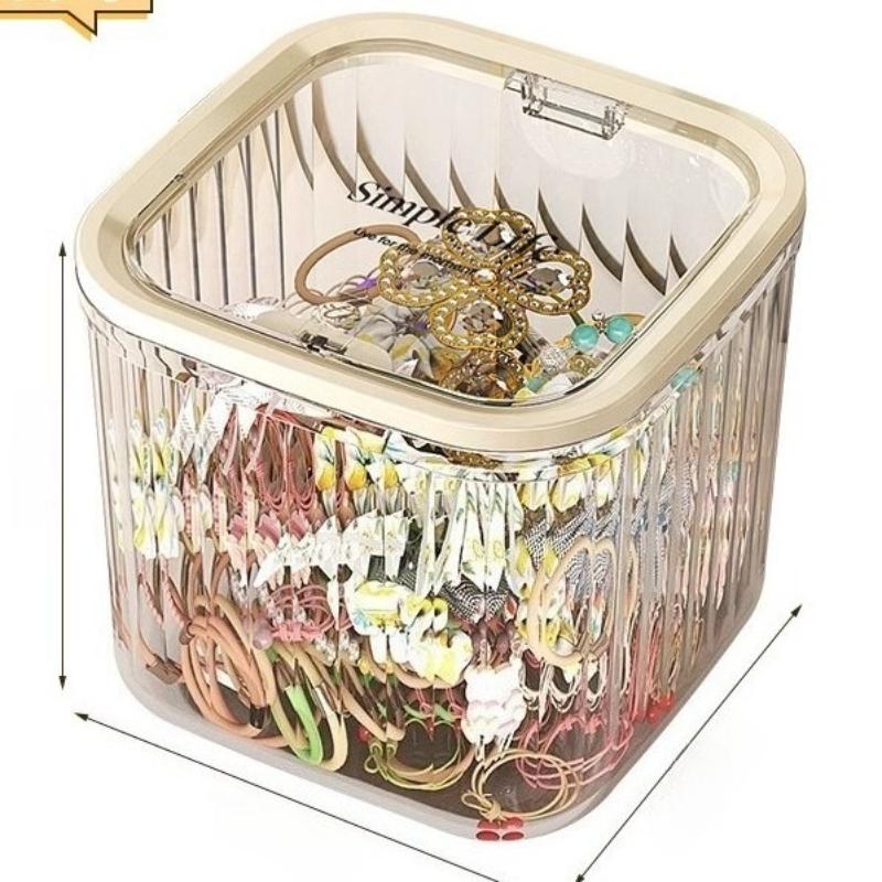 Creative Student Hair Accessory Storage Box, Desktop Jewelry Box Girls Rubber Band Headband Hair Clip Storage and Organizing Box