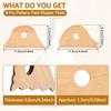 8Pcs Pottery Trimming Tools Pottery Ribs Pottery Clay Foot Shaper Tools Beech Wood Pottery Profile Ribs Pottery Supplies