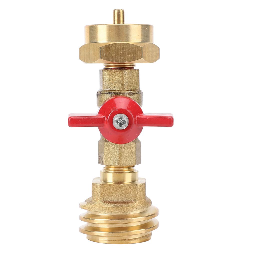 Gastankadapter mit Ventil Konvertiert CGA600 auf QCC1 Außengewinde POL Innengewinde Schnellkonverter für 1lb