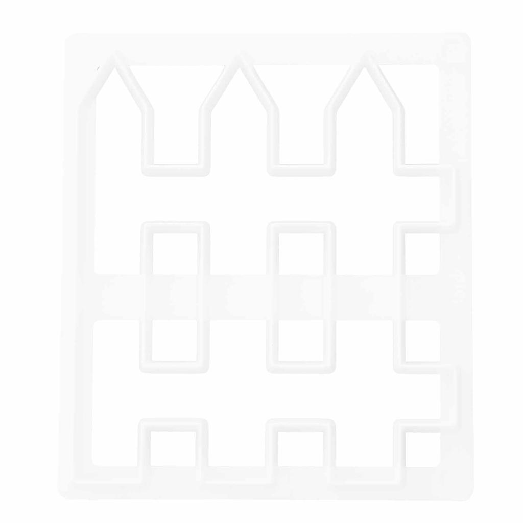 Fondant Cake Fence Printing Cutting Mold DIY Cake Border Decorating Baking Tool Mould