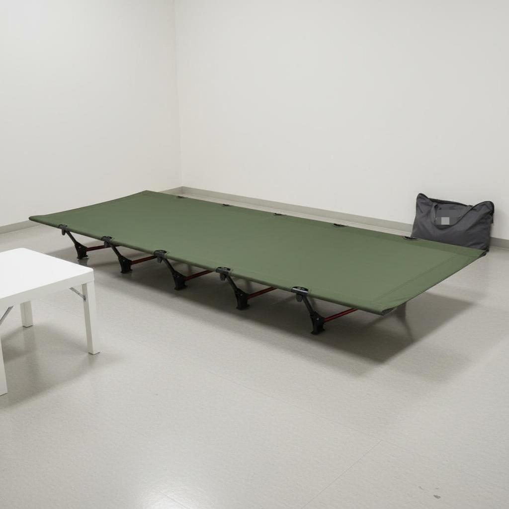 Portable Aluminum Alloy Folding Bed Compact Single Sleeping Cot for Outdoor