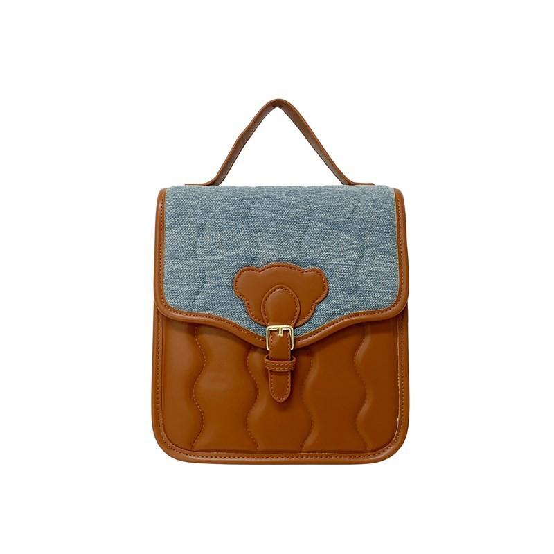 Stylish Youthful And Pu Material Wave Pattern Backpack Ideal For Boys And Girls