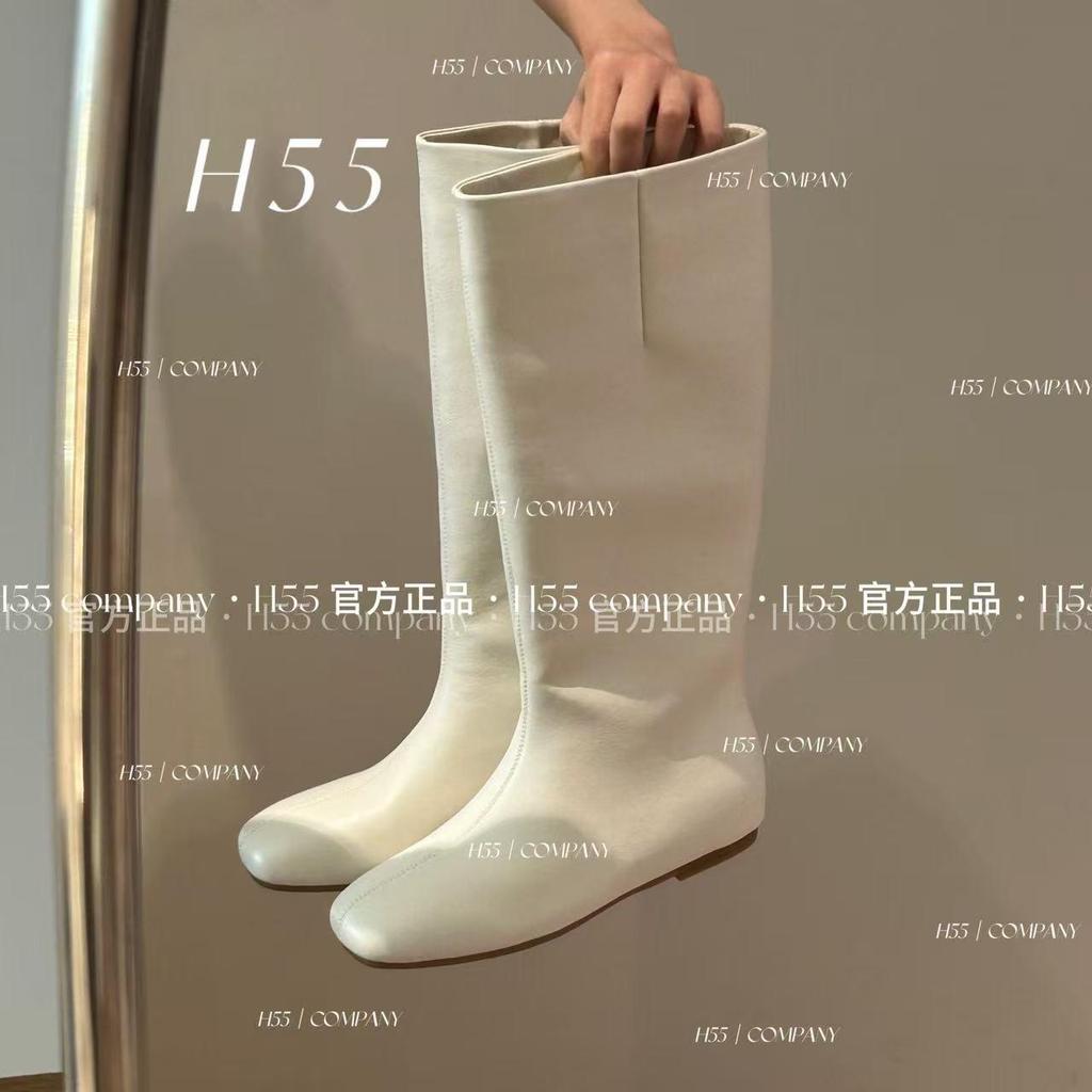 Autumn and winter women's boots versatile round head flat bottom soft thin boots medium tube knight boots women