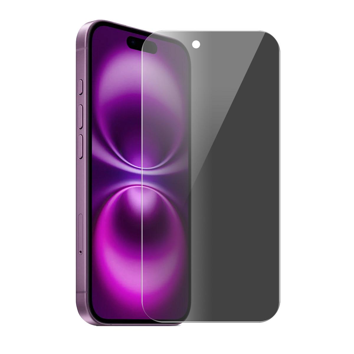 

For iPhone 17 Air Anti-Spy Film ENKAY Hat-Prince Anti-Glare Screen Protector Tempered Glass Black