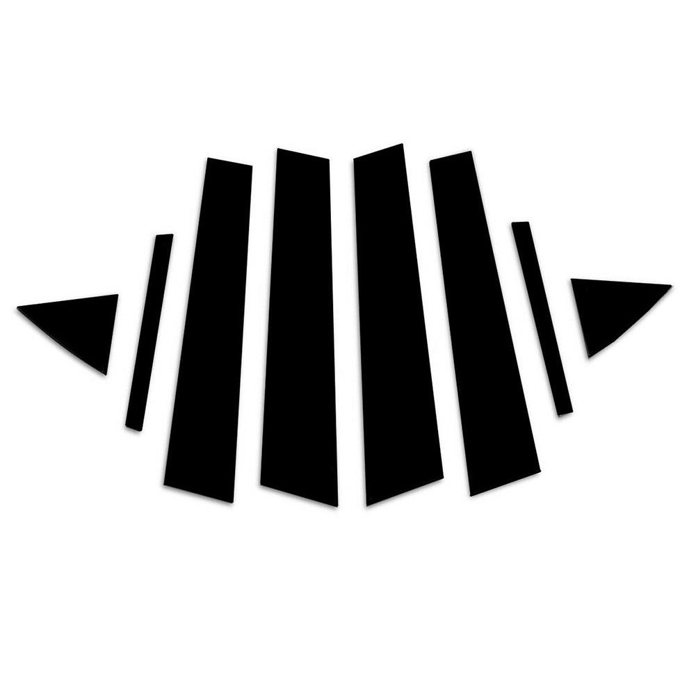 Carbon Fiber Car Window Door Column BC Pillar Post Cover Trim Fit For Hyundai Elantra Sedan 2017 2018 Mirror Effect PC