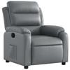 Relax Armchair Grey Synthetic Leather