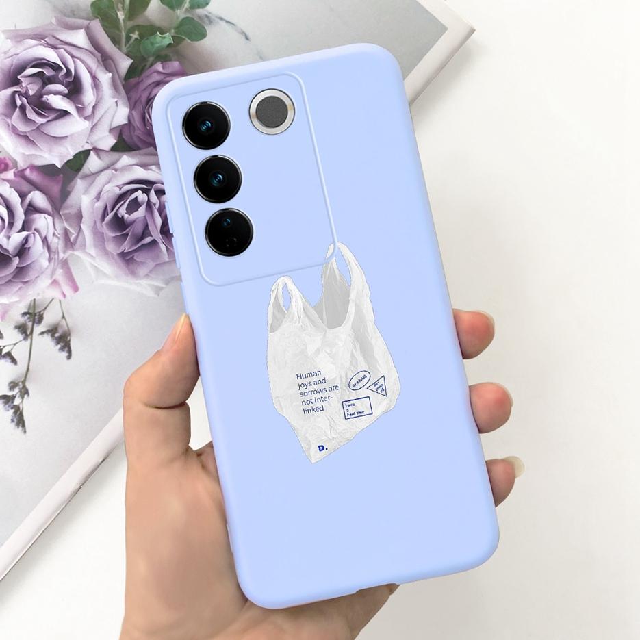For Vivo V27 Case Vivo V27e V2237 Cute Fashion Painted Cover Soft Silicone Phone Case For Vivo V27 Pro V 27 V27e Back Cover Bags