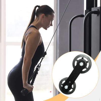 Otočná kladka, Fitness kabelový systém pro muže a ženy, Snadno použitelné přenosné domácí silové vybavení