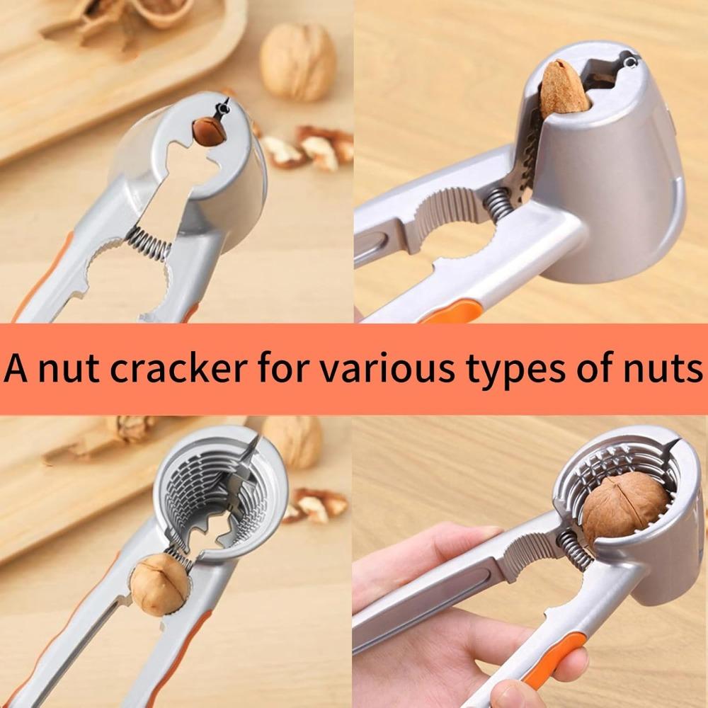 Stainless Steel Nut Cracker Durable Walnut Clamp Pecan Pliers Opener Easy to Use for Walnuts Dried Fruit Hazelnuts Kitchen Tools