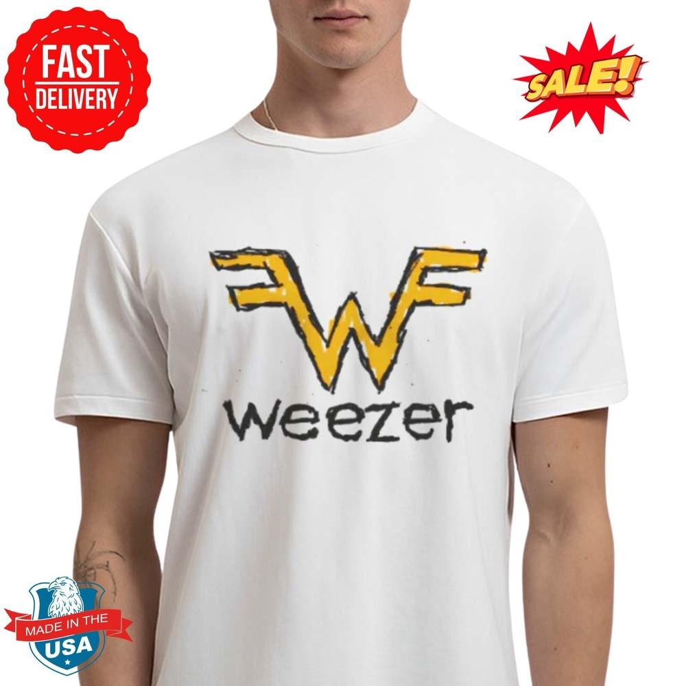 Футболка с логотипом Weezer Doodle S-5XL XL