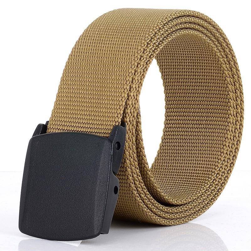 Factory Outdoor Security Check Nylon Sports Canvas Belt Casual Authentic YKK Button