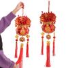 Lucky Bag Shape Chinese New Year Decoration with Tassel Three-dimensional Spring Festival Pendants Traditional Design Widely Use