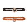 Pearl Buckle Two-Piece Set Sweet Ladies Belt Women'S Elegant Belt
