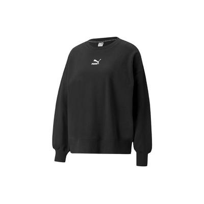 Klassiker Logo Bestickter Pullover Sweatshirt Damen Oberteile Schwarz 535327-01