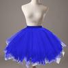 Falda de tul de cintura alta para mujer, color liso, para baile, enagua, falda de ballet de fiesta de varias capas, ropa de calle