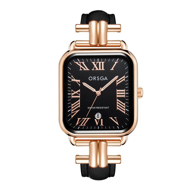 

Oushijia Модные унисекс кварцевые часы с I-образной застежкой - Водонепроницаемые, кожаный ремешок, с функцией календаря