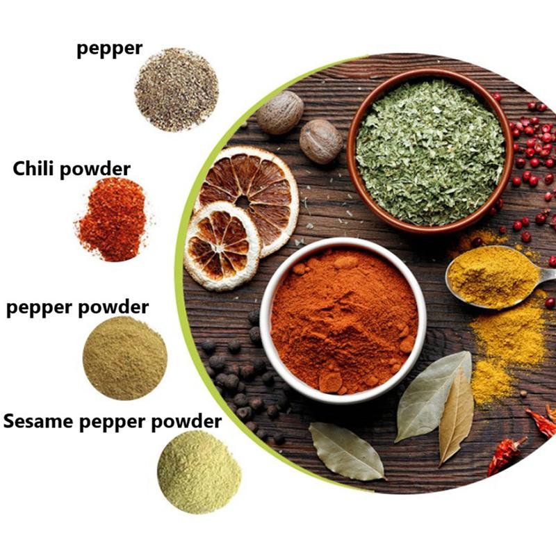 Manual Salt Pepper Mill Grinder Seasoning Bottle Spice Grinding Containers Adjustable Mill Shakers Kitchen Gadgets