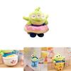 Disney Toy Story Alien Plush Doll Pendant Doughnut Hamburger Keychain Kid Gift