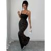 Elegant Style Suspender Hollow Skirt Dress Women's Clothing Autumn and Winter 2025