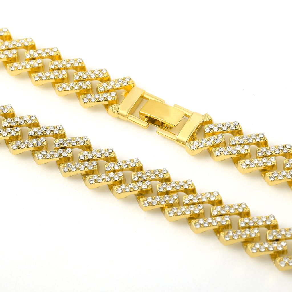 Hip Hop Hommes Petit Diamant Plein Diamant Collier Cubain