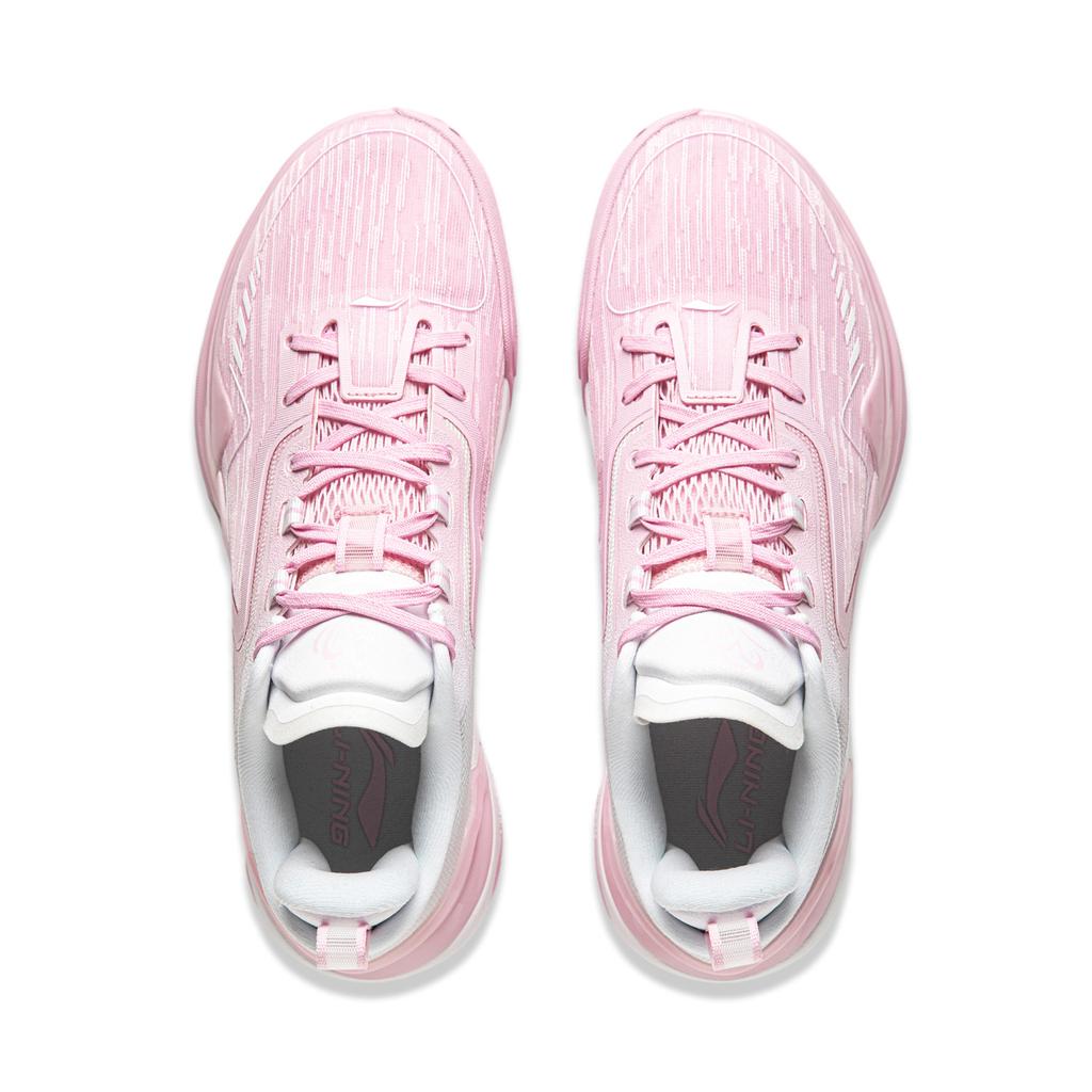 Li Ning Liren Assassin 1 Basketball Shoes Men's Low Top Soft Cherry Blossom Pink/Standard White ABPU021-6