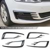 New 2Pcs Car Front Bumper Fog Light Grille Cover Trim For VW Golf 7.5 MK7.5 2018 - 2020 Wind Knife Cover Trim Bumpers Kit