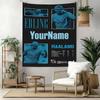 Haaland Custom Your Name Wall Decor Tapestry Art For Pet Memorial Birthdaywedding Party Backdrop Family Gift
