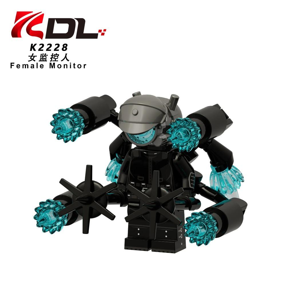 Skibidi Toilet MOC Abstract Robot Building Blocks Compatible With LEGO Monitor TV Man Delicate Figures Mini Model Bricks Toys