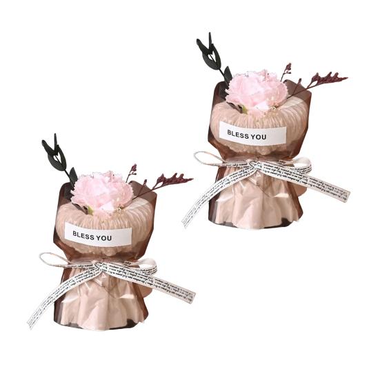 1/2Pcs Mini Fake Rose Bouquet Handcrafted Artificial Sunflower Floral Decoration Valentine's Day Anniversary Birthday Romantic Gift for Women Wife