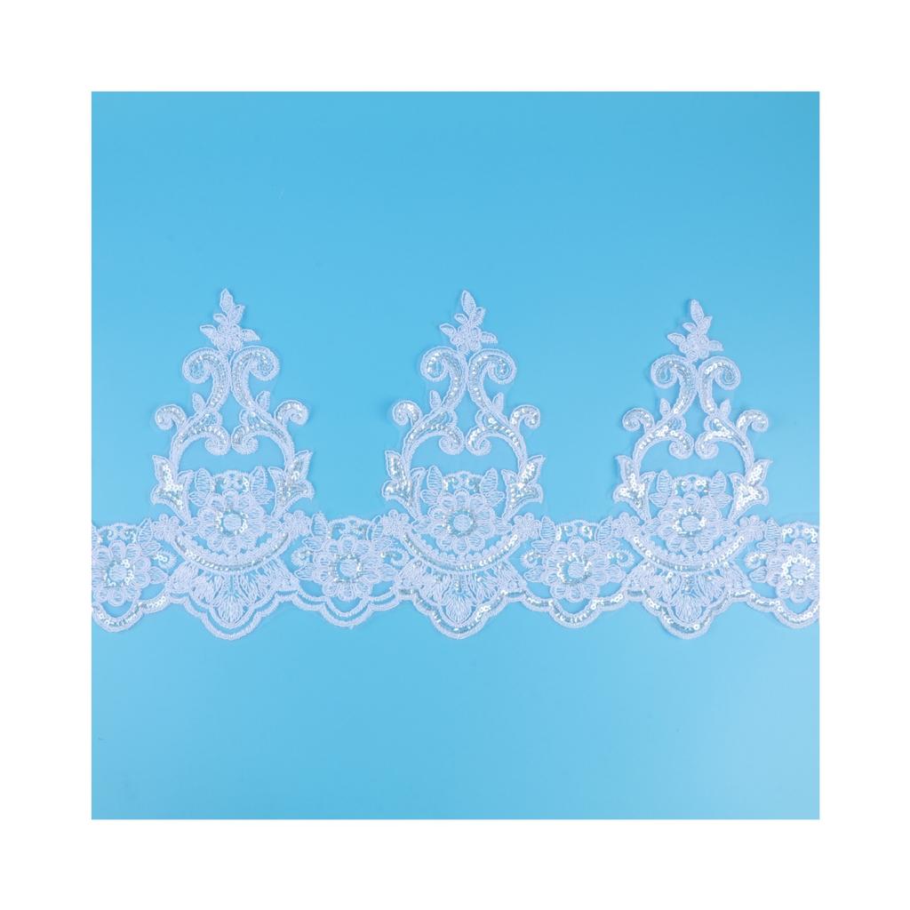 Bleached White Car Bone Lace Lace Accessories Lace Fabric Decorative Dress Clothing Accessories 25Cm