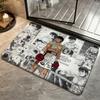 Hajime no Ippo Floor Mat Bedroom Carpet, Bathroom Foot Mat, Doormat, Non-Slip Absorbent Multi-Use