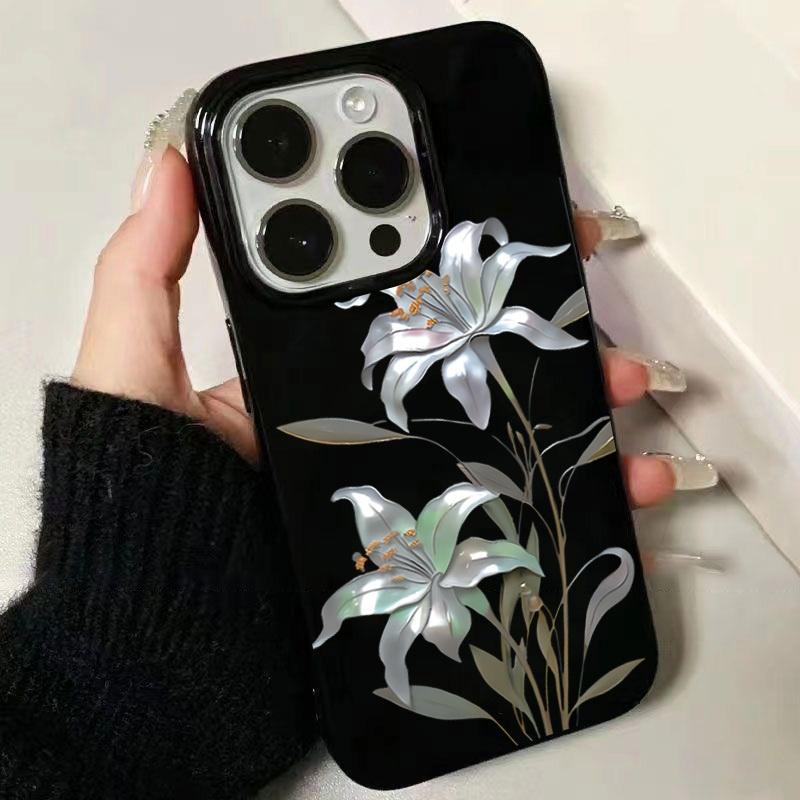 Tulip Pattern Phone Case Suitable For IPhone 17 Air 16 15 14 13 12 11 Pro Max 14 15 Plus Anti-fall And Shockproof Back Cover
