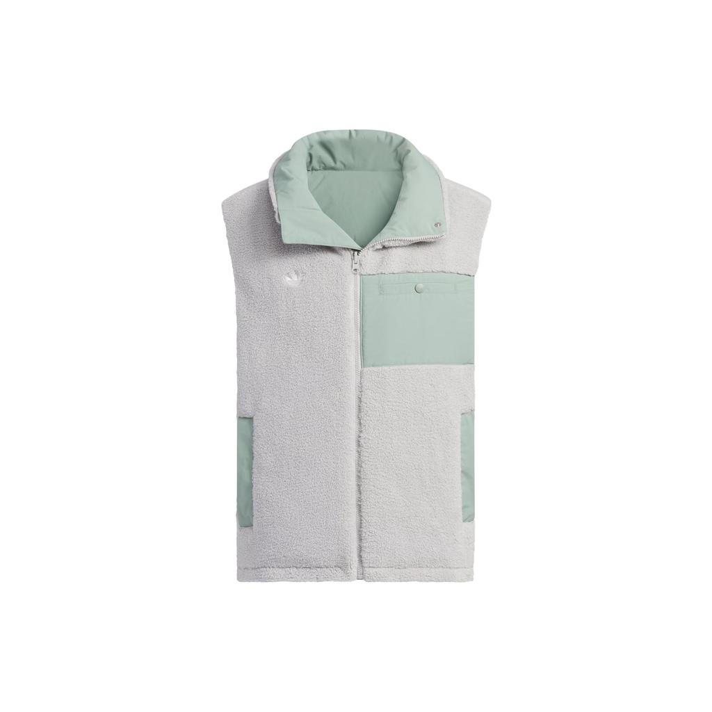 Adidas Originals M1 Down Vest 600 Fill Color Block Logo Reversible Sports Vest Men Vests Silver Gray Green IM8439