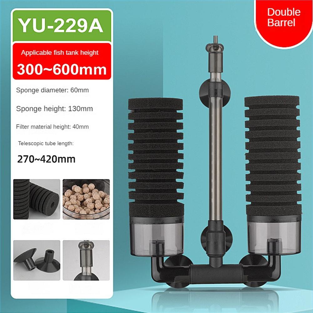 Black Aquarium Filter for Aquarium Fish Tank Air Pump Skimmer Biochemical Sponge Filter Aquarium Bio Filters Filtro Aquario