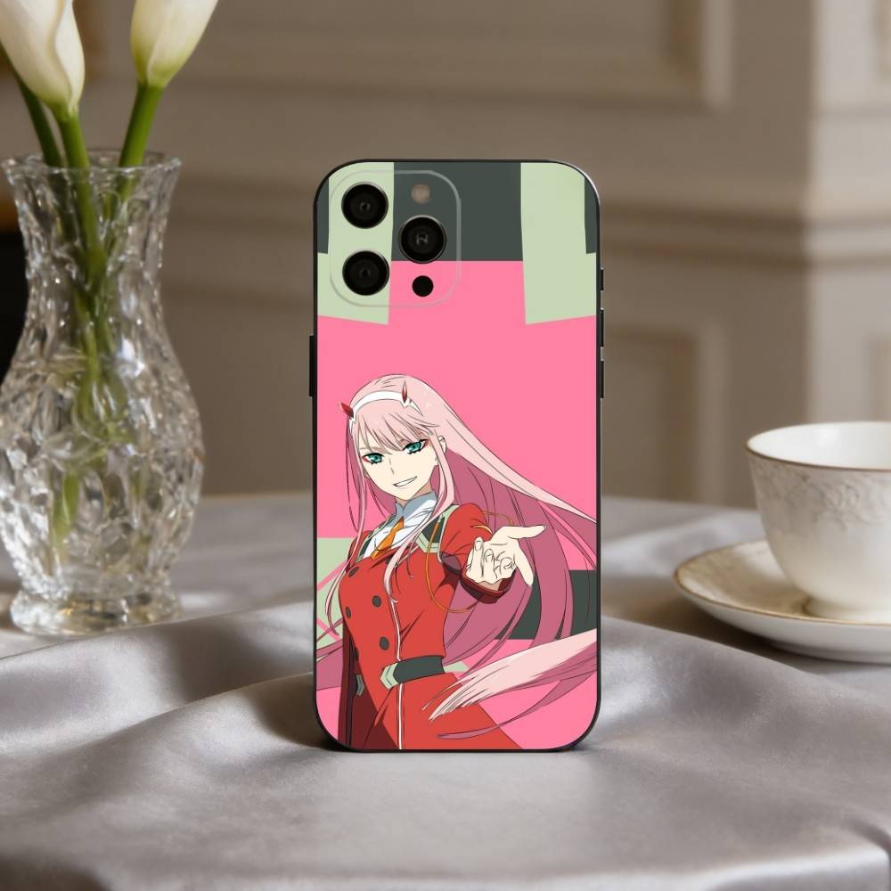 D-Darling In The F-Franxx Z-Zero Two Phone Case For iPhone 17pro,16,15,14,13,12,11 Plus,Pro Max,XS,Soft Silicone Black Cover