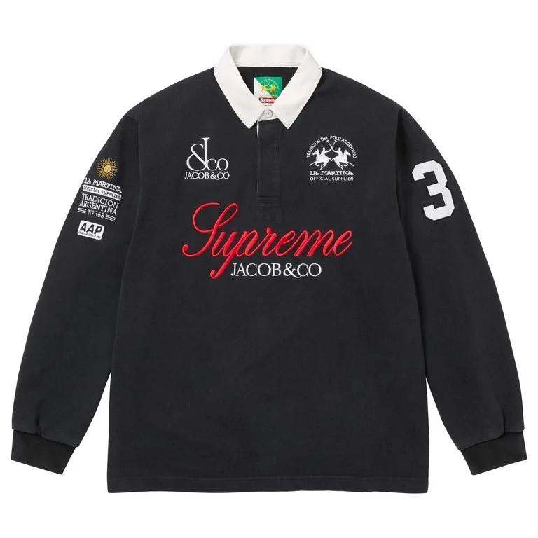 Supreme x La Martina Rugby Black L