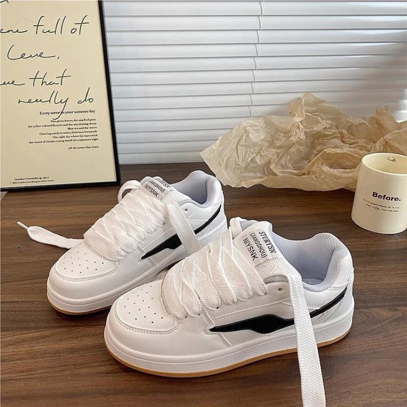 Fashion Women's Platform Sneakers 2025 Spring Autumn New Fashion Comfortable Non Slip Board Shoes Outdoor Height Increase Casual Shoes