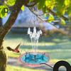 Bird Bath with Fountain Hanging Bird Feeder Bowl Outdoor Bird Bath with USB Powered Fountain for Garden Backyard Patio Front Porch