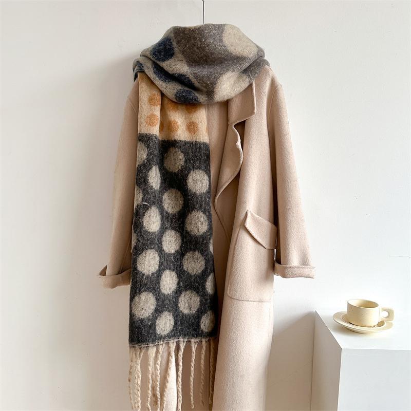 New  Cashmere Scarf Shawl Thicked  Warm Blanket Long Tassels Soft Shawls Neck Wraps Pashmina Scarves Ladies' Luxury Scarf